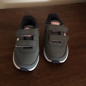 Gray and White Adidas